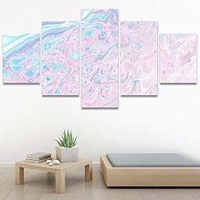 SIGNWIN 5 Panel Canvas Wall Art Modern Art...