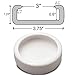 SLSON Reptile Feed Feeder Food or Water Ceramics Bowl Tray Worm Dish Mealworm Dish for Lizard Gecko Bearded Dragon Terrestrial Animals, Medium
