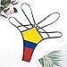 Colombian Flag Women's Low Rise Micro T-Back ,M Women's Thong, Fashion Ladies Underwear ,Panties for Women Girls