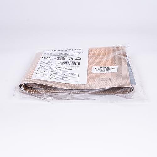 SUPER KITCHEN Nieprzywierająca Silikonowa Mata do Pieczenia z Skrobak do Ciasta, Antypoślizgowa Mata do Ciasta, Mata Stołowa, Mata do Fondantu Pizzy, Chleba, Nie Zawiera BPA (40x60cm, Szary)