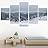 SIGNWIN 5 Panel Canvas Wall Art Modern Art Forest Multicolor Photography Relax/Calm Romantics Scenic for Home Decorations Ready to Hang - 60"x32"