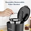 AEMEGO Electric Iced and Hot Tea Maker with 20oz Traveling Tumbler, Single Coffee Machine with Reusable Filter (BLACK)