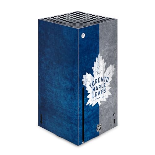 Sticker Toronto Maple Leafs Xbox Series X Vinyle Effet Détérioré NHL