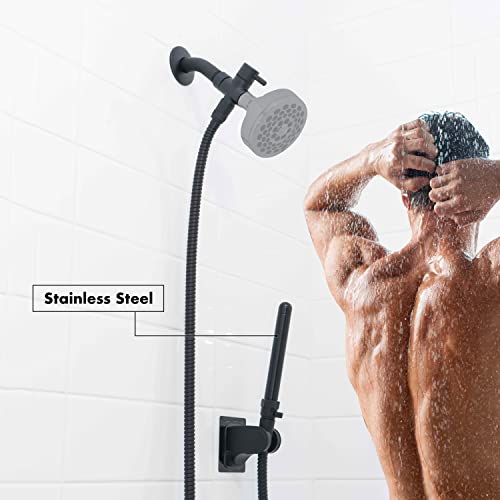 Black - Enema Kit For Colon Cleansing - Enema Shower Attachment - Douche Kit - Colon Cleansing Nozzle - Colonic Irrigation Home Kit - Complete 9 Pieces Set For Men And Women - Easy To Install #TOP1