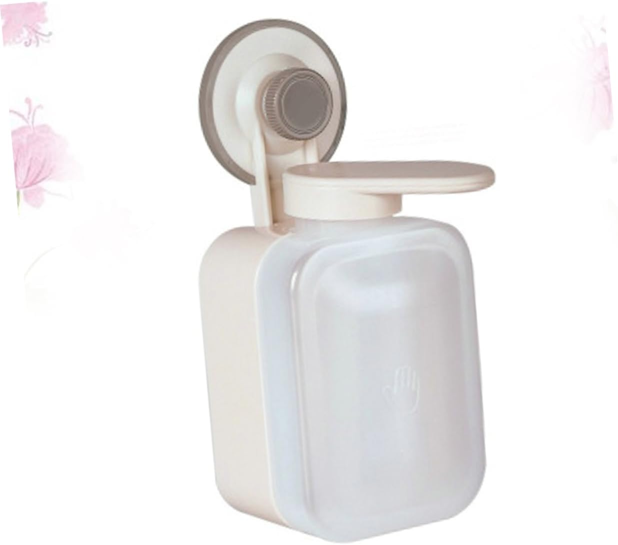 Luxshiny Manual Soap Dispenser Wall-Mounted Liquid Soap Pump Plastic Leak Space-Saving