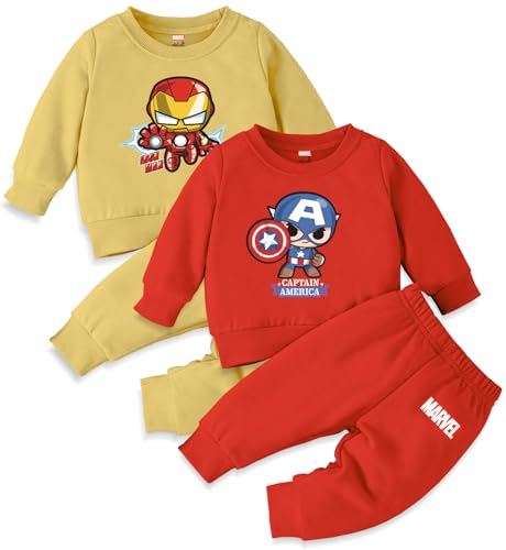 Image of Minicult Kids Cotton Co-ords Full Sleeve Sweatshirt and Pant Set with Character Print
