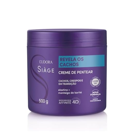 Eudora Creme Para Pentear Siàge Revela Os Cachos 500g