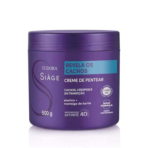 Eudora Creme Para Pentear Siàge Revela Os Cachos 500g