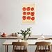Abstract Tomato Canvas Wall Art Print - Minimalist Kitchen & Dining Room Wall Decor - Modern Fruit Poster For Farmhouse, Restaurant, Apartment Aesthetic 12x16in Unframed