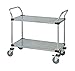 Quantum 2 Solid Shelf Mobile Utility Cart 18"W x 48"L x 37-1/2"H
