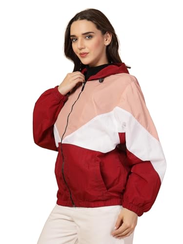 Image of CHKOKKO Sunscreen Jacket for Women Hooded Zipper Sports Jacket | UV Protection | Sun Protective | Lightweight Water Resistant | Riding Biker | Outdoor Travel Gym Running
