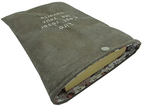 Generic - Protège livre liseuse handmade à personnaliser, housse protection 6 formats en tissu simili cuir ou coton jeans