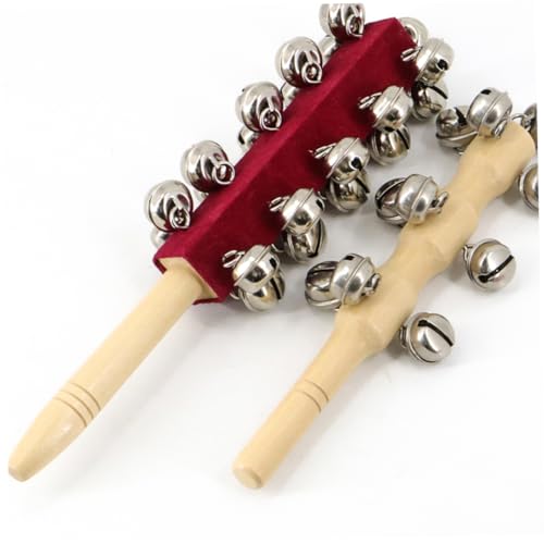 VICASKY 2 Peças Brinquedos De Chocalho Sinos Instrumentos Musicais Jingle Instrumento Sinos De Trenó