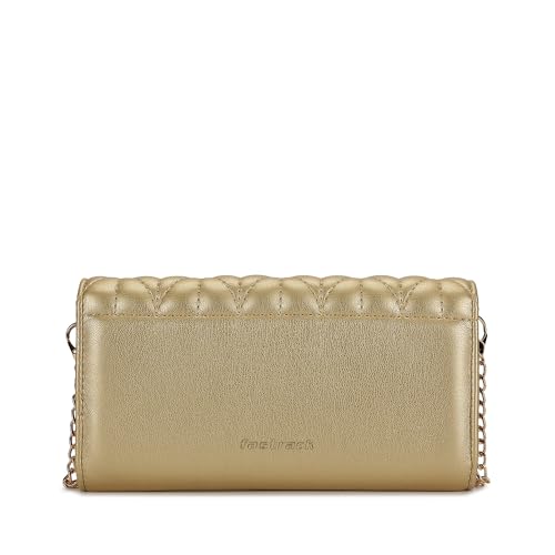 Image of Fastrack Zenith Women's Quilted Clutch | Detachable Chain, Card & Cash Slots, Magnetic Flap | Evening Clutch