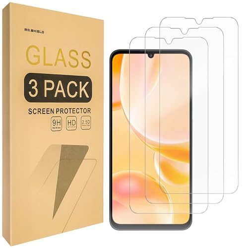 Mr.Shield Screen Protector compatible with ZTE Blade A35 / Blade A55 [Tempered Glass] [3-PACK] [Japan Glass with 9H Hardness]