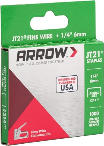 Arrow Fastener 214 Genuine JT21 1/4-Inch Staples, 1,000-Staples image 7