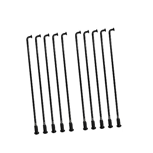 Rayons E-bike 10G 3.14mm J-bend en acier noir de 152mm pour roue de vélo électrique résistant