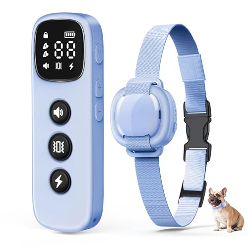 HapTop Shock Collar for Small Dogs - 4200FT Dog Training Collar with Remote for 5-30lbs Mini Small Dogs, IPX8-Waterproof Rechargeable E-Collar with Beep (1-9), Vibration(1-3), Safe Shock(0-16)