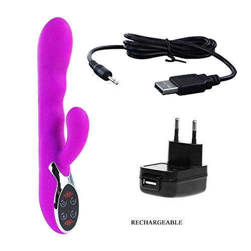 Vibromasseur chauffant Pretty Love Crazy II masseur intime étanche USB - 3