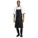 Whites Chefs Clothing Southside - Grembiule in denim nero, 700 x 1000 mm, per cucina, cottura e ristorazione