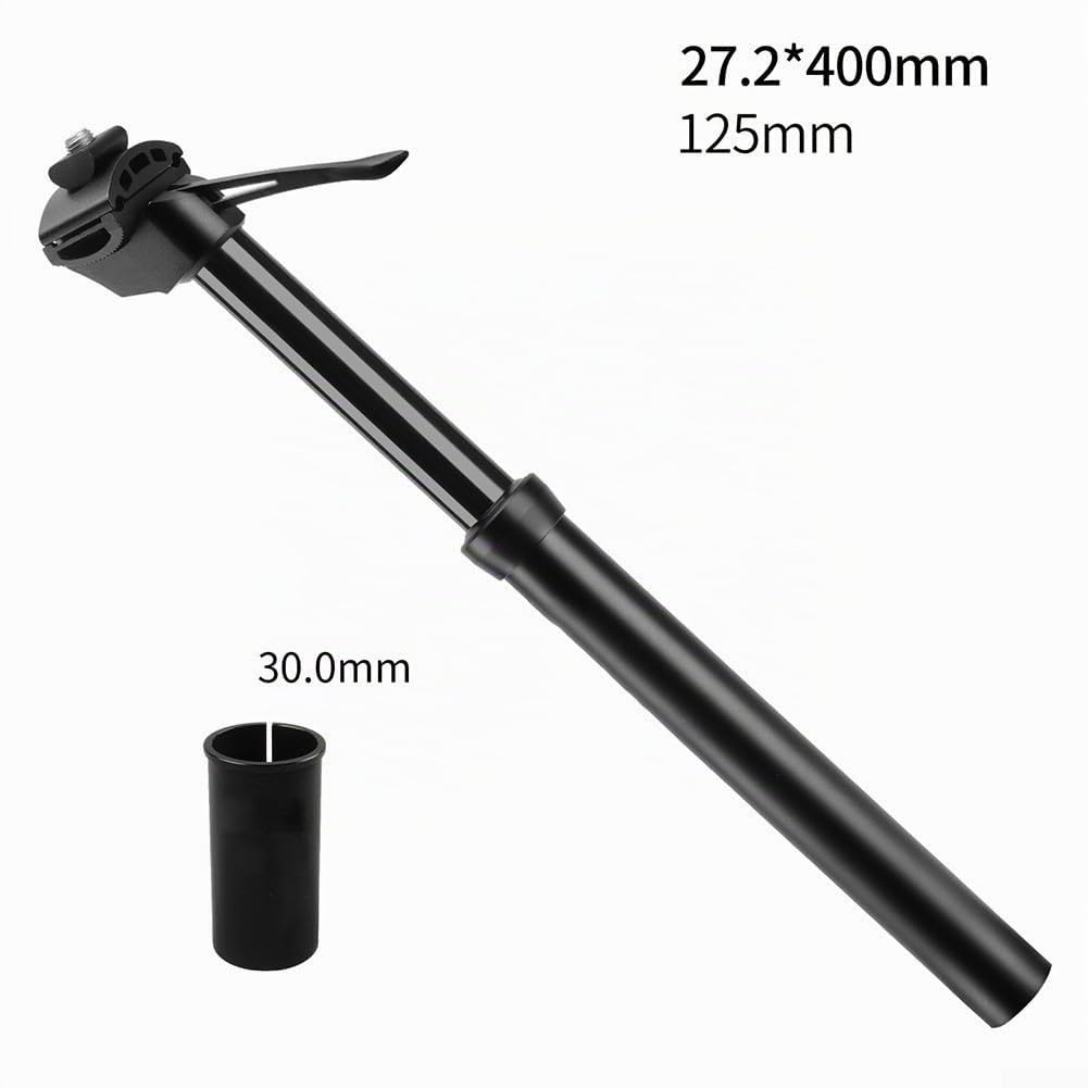 Honseadek Tubo de asiento cuentagotas de bicicleta 27.2mm mano hidráulico tija de sillín para bicicleta de montaña, sellado hidráulico gotero tubo de asiento