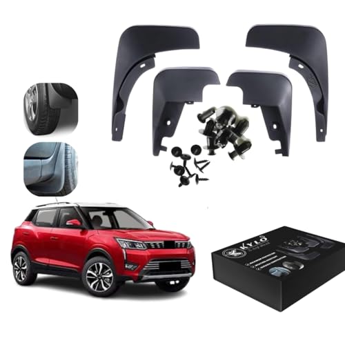 Image of KyloXtreme All-Terrain Mud Flap Set - Durable Splash Guards for Cars and Trucks, Offering Maximum Protection from Mud, Gravel, and Water for Cleaner and Safer Rides Suitable for (XUV 300)