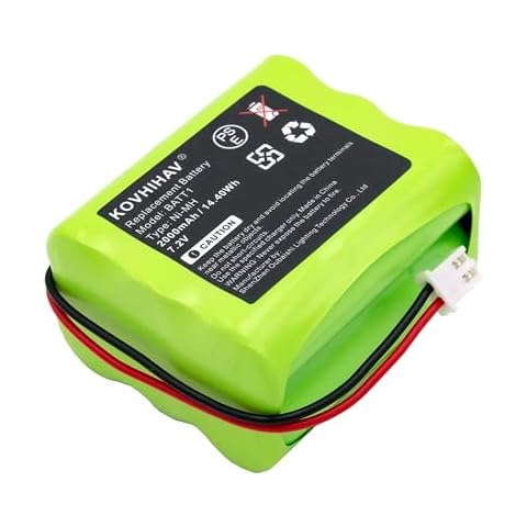 Replacement Battery for 2GIG 228844 Go Control Panels, Compatible with Linear Corp, PERS-4200, Fits Part No 2GIG 6MR2000AAY4Z, 7.2V 2000mAh/14.40Wh Ni-MH Cover