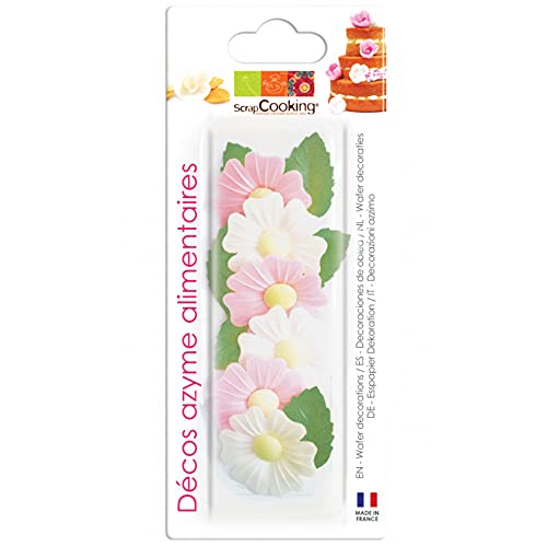 Scrapcooking 6 Eglantines + 6 Feuilles Dorées Azyme 26 G