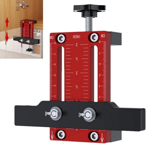 Positionneur d'installation de porte d'armoire, gabarit de charnière de porte de cuisine réglable, gabarit de quincaillerie polyvalent pour installation de charnière, Outillage