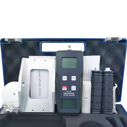 Dinamómetro de Medición de Fuerza Muscular con Rango ±50 Kgf ±490 N ±110 Lbf Resolución 0.01 Kgf 0.1 N 0.1 Lbf para Diseño de Lugar de Trabajo, Evaluación de Fuerza y Estudios Ergonómicos miniatura 4