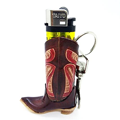 Witnystore 3" High Cowboy Boot Keyring - Miniature Collectibles - Realistic Hand Made And Painted Leather Key Organizer Keychain Gifts And Souvenirs #TOP1