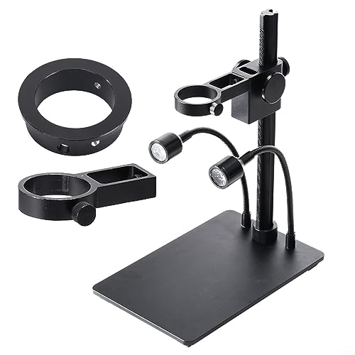 Support de caméra de microscope, support de table de support de caméra de microscope en alliage d'aluminium avec anneau de 35 mm, 40 mm, 50 mm
