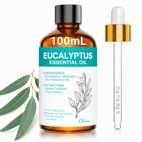 ENYORLI Aceite Esencial de Eucalipto 100 ml para Difusor con Cuentagotas