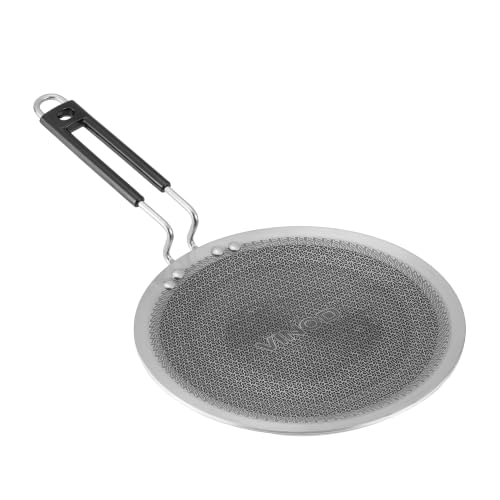 VINOD Smart PRO Tri-Ply Honeycomb Multi Tawa (25 cm) | Hexa Non-Stick Induction Compatible Metal Spoon Friendly Stainless Steel Tawa