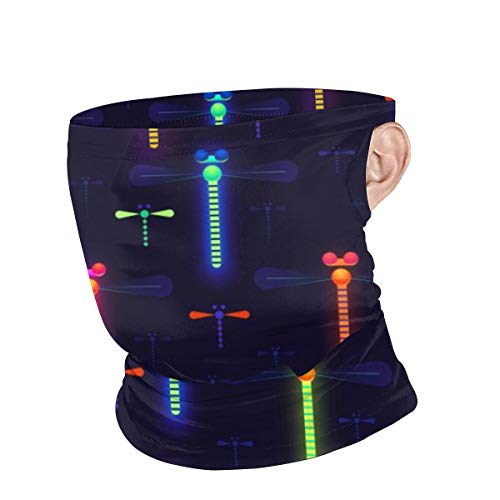 光るトンボ ネックガード フェイスマスク 夏用 ランニング フェイスカバー UVカット バラクラバ ネックカバー ネックウォーマー 耳かけ 日焼け防止 吸汗速乾 通気性 呼吸しやすい スポーツ 男女兼用