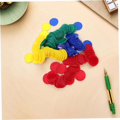 Jetons plastiques Mipcase pour comptage mathématique et récompenses éducatives, x160