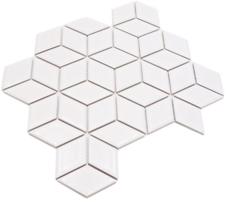 Mosaïque Carreau Céramique Métal Brillant - 1 Plaque Pour Cuisine Ou Salle De Bain, Neuf