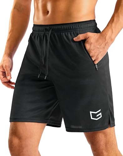 Image of G Gradual Men's Gym Workout Shorts Zipper Pockets 5 inch / 7 inch Quick Dry Breathable Runing Athletic Short for Men