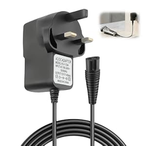 12V Charger for Braun Shaver Series 1, 3, 5, 7, 9 Trimmer Beard and Compatible with Epilator Silk-Epil 9, 7, 5, Electric Razor 3 Pin Chargers Power for 5544 3040S 5409 7220 5377