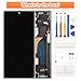 OLED Screen for Samsung Galaxy S22 Ultra 5G Screen Replacement S22 Ultra 5G LCD Screen SM-S908B Touch Display Digitizer Assembly Repair Parts with Frame(US Version,with Fingerprint Function)