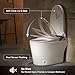 Smart Toilet with Bidet Built in,Smart Toilet with Tank,Dual Auto Flush,Foam Dispenser,Deodorization,Foot Sensor,Blackout Flush,Heated Seat,Warm Water,Bidet Toilet for Modern Bathroom,Night Light