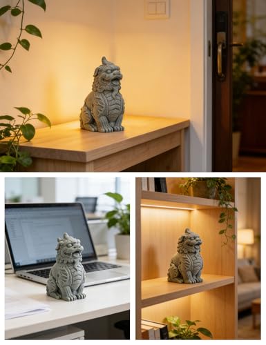Estatua Pixiu de piedra para decoración de hogar y oficina miniatura 2