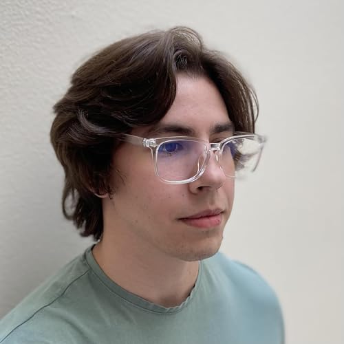Image of VISOONE Blue Light Blocking Glasses Square with Anti Computer Glare for Gaming Women and Men MONTANA