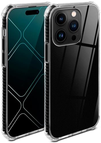 Coque iPhone 15 Pro transparente silicone eviter rayures ecran et camera 3D