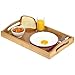 Tray with Large Handles - Bamboo Ottoman Tray, Great for Coffee Table, Couch, Tea, Bar, Breakfast, Dinner, or Any Food - Good for Parties or Bed for Eating (Home It)