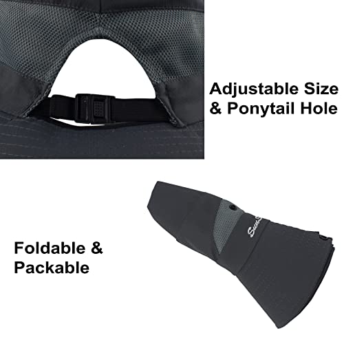 Sombrero de verano para mujer con ala ancha y protección UV miniatura 6