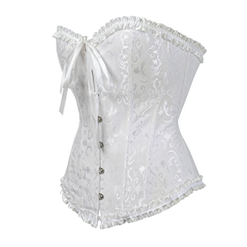 Kranchungel Corset Tops for Women: Renaissance Corset Bustier Shapewear - Halloween Costumes for Themed Parties Aged 25-35