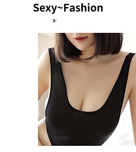 ハイレグ水着 スク水 水着 制服 スクール 服普段 勝負 ビキニ レオタード かわいい 可愛い セクシー 仮装 cosplay costume halloween 衣装 服 コスチューム 競泳水着風 女装 人気 コスプレ (ブラック) - 画像4