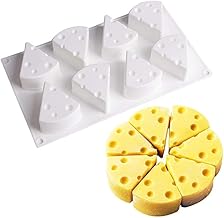 New 3D Cheese Shaped Silicone Cake Molds Baking Tools Mousse Jelly Silicone Molds for Cakes Mousse French Dessert Mold Pastry Tool(Pack of 1)