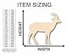 Unfinished Wood Antelope Shape Animal Wildlife Craft up to 46" DIY 8" / 1/4" #2